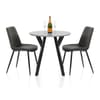 Wessex Dining Set Concrete & Charcoal