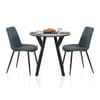 Wessex Dining Set Grey Wood & Blue