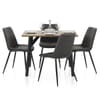 Warwick Dining Set Oak & Charcoal