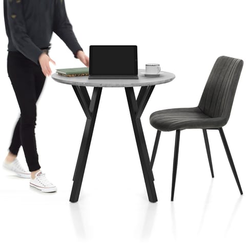 Quest 80cm Dining Table Concrete