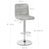 Prime Bar Stool Light Grey