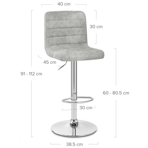 Prime Bar Stool Light Grey