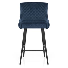 Provence Bar Stool Blue Velvet