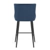 Provence Bar Stool Blue Velvet
