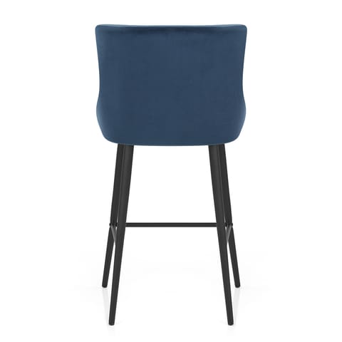 Provence Bar Stool Blue Velvet