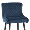 Provence Bar Stool Blue Velvet