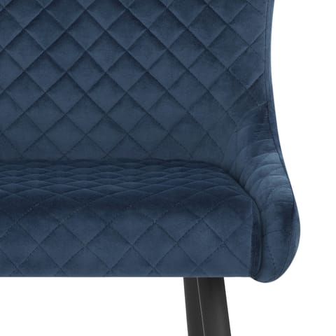 Provence Bar Stool Blue Velvet