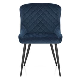 Provence Dining Chair Blue Velvet