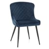 Provence Dining Chair Blue Velvet