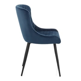 Provence Dining Chair Blue Velvet