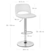 Hugo Bar Stool White