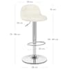 Spark Bar Stool Antique Cream