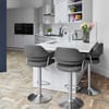 Skyline Brushed Bar Stool Charcoal