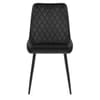Chevy Dining Chair Black Velvet