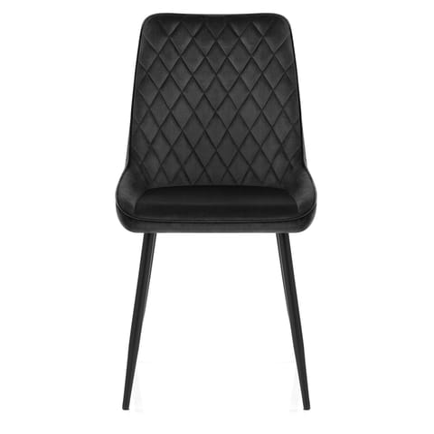 Chevy Dining Chair Black Velvet