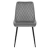 Chevy Dining Chair Grey Velvet