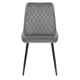 Chevy Dining Chair Grey Velvet