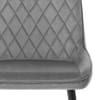 Chevy Dining Chair Grey Velvet