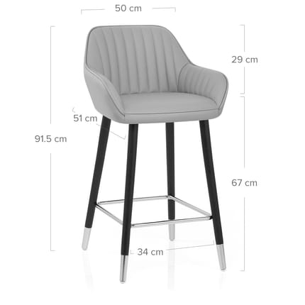 Apres Grande Stool Light Grey Dimensions