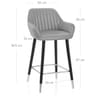 Apres Grande Stool Real Leather Grey