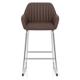 Kanto Chrome Stool Brown
