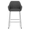 Kanto Chrome Stool Charcoal