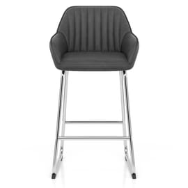 Kanto Chrome Stool Charcoal