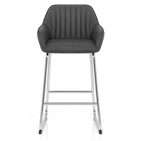 Kanto Chrome Stool Charcoal