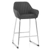 Kanto Chrome Stool Charcoal