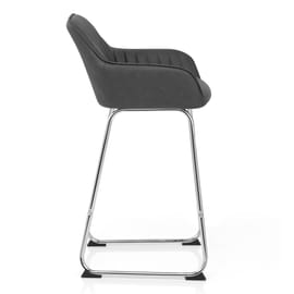 Kanto Chrome Stool Charcoal