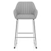 Kanto Chrome Stool Light Grey