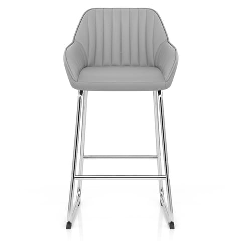 Kanto Chrome Stool Light Grey