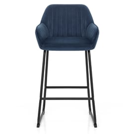 Kanto Bar Stool Blue Velvet