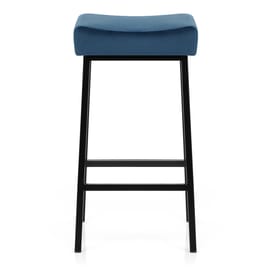 Uno Bar Stool Blue Velvet