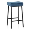 Uno Bar Stool Blue Velvet
