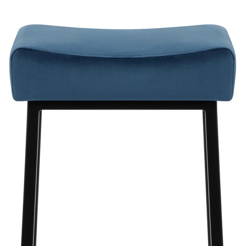 Uno Bar Stool Blue Velvet