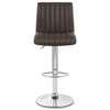 Debut Real Leather Bar Stool Brown