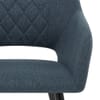 Lopez Dining Chair Blue Fabric