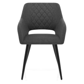 Lopez Dining Chair Charcoal Fabric