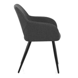 Lopez Dining Chair Charcoal Fabric