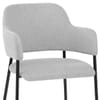 Trent Dining Chair Light Grey Fabric