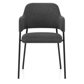 Trent Dining Chair Charcoal Fabric