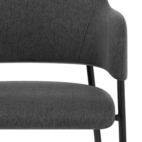 Trent Dining Chair Charcoal Fabric