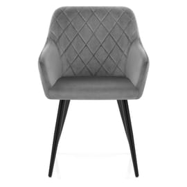 Shelby Armchair Grey Velvet