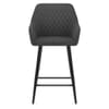 Cello Bar Stool Charcoal Fabric
