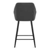 Cello Bar Stool Charcoal Fabric