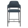 Trent Bar Stool Blue Fabric