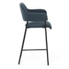 Trent Bar Stool Blue Fabric