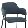 Trent Bar Stool Blue Fabric