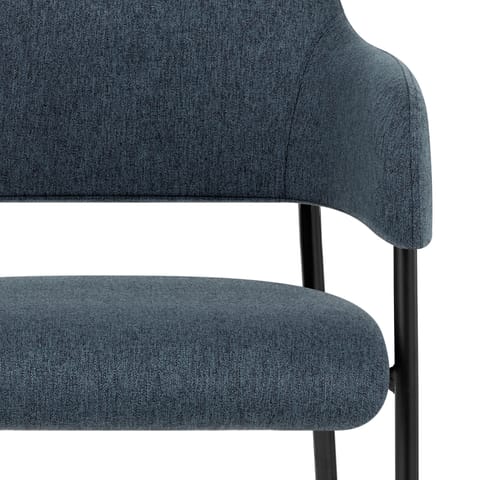 Trent Bar Stool Blue Fabric